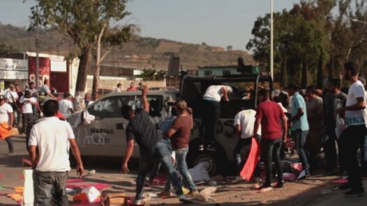 Protesta social contra la presencia de la Marina en el sur de Jalisco