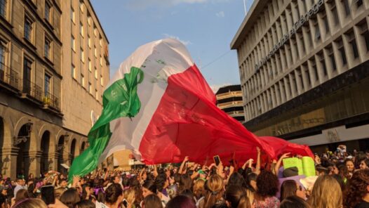 La bandera mexicana feminista