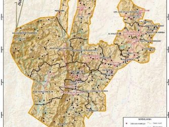 Mapa del norte de Jalisco