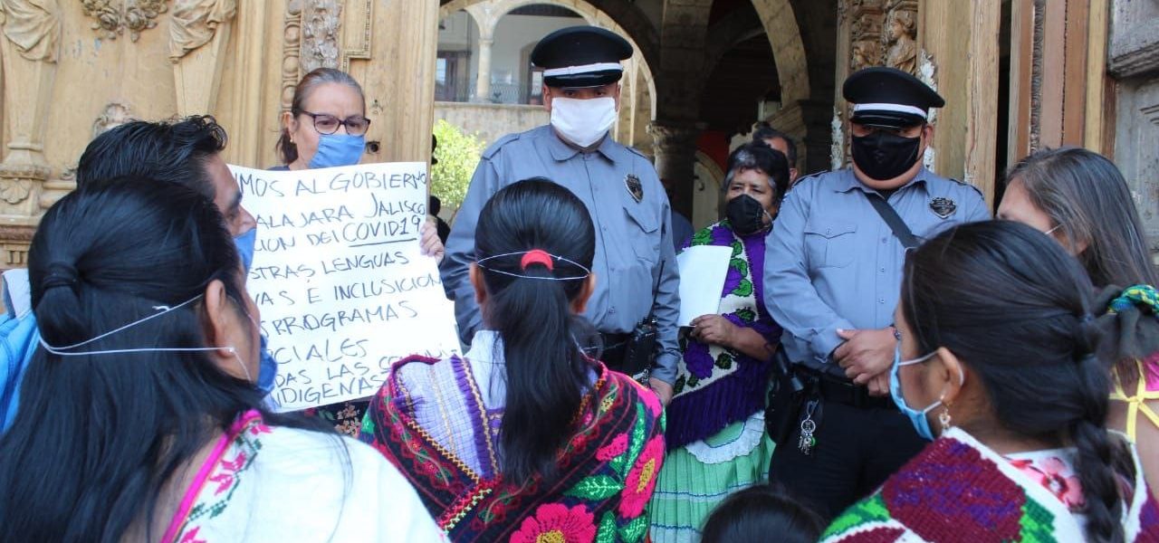 Protesta de mujeres migrantes