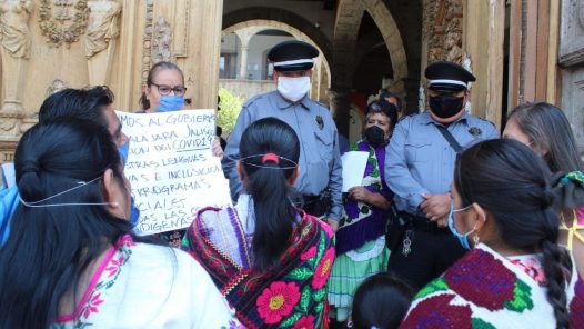 Protesta de mujeres migrantes
